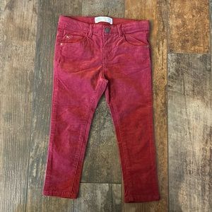 Zara Baby Toddler Red Denim Jeans